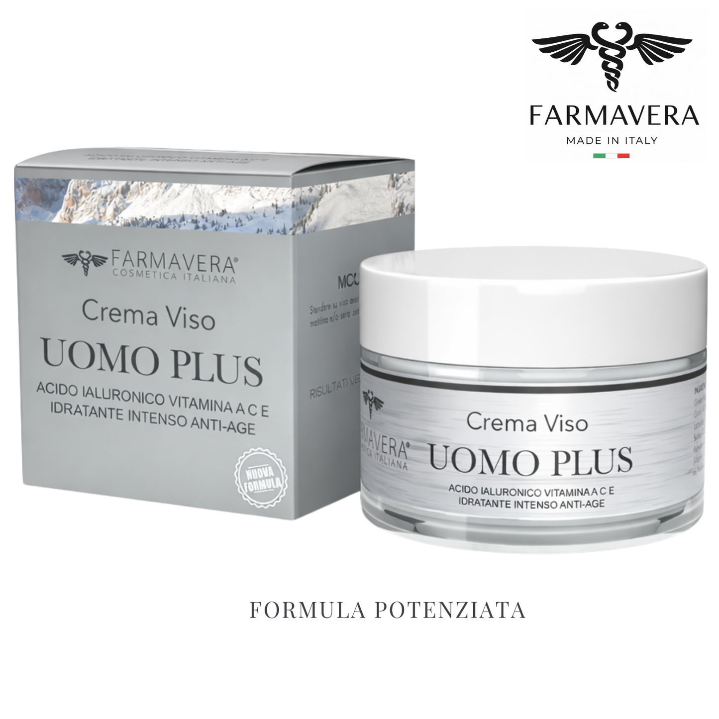 FARMAVERA Crema Viso Uomo Idratante ed Energizzante – 50 ml