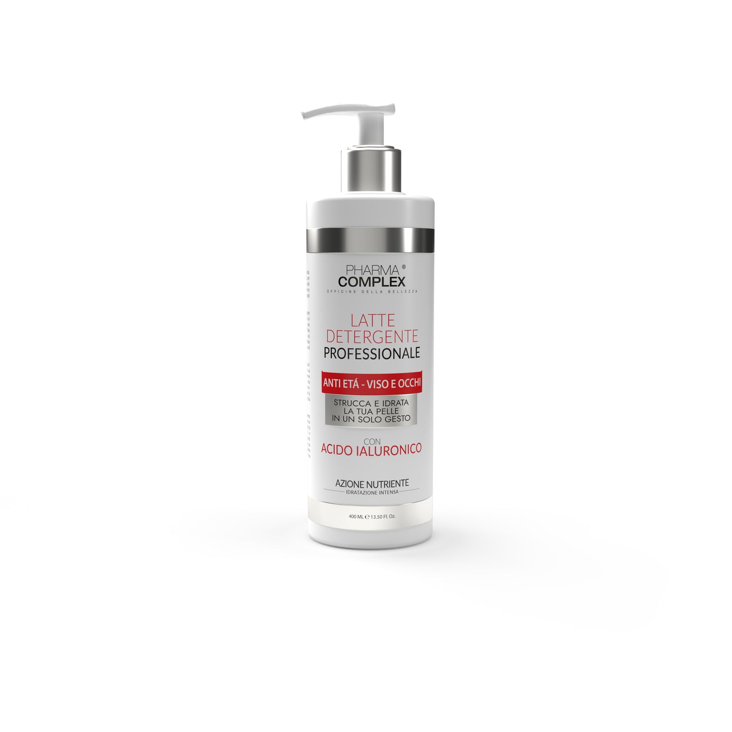 PHARMACOMPLEX LATTE DETERGENTE PROFESSIONALE CON ACIDO IALURONICO 400 ml