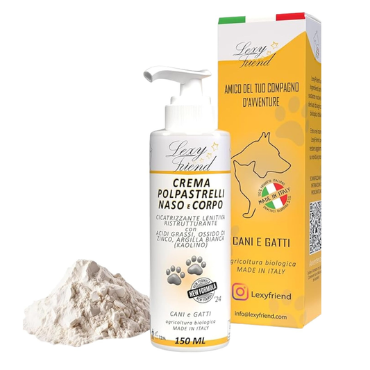 LEXYFRIEND Crema Polpastrelli per Cani e Gatti – Protezione Zampe, Cuscinetti e Gomiti Secchi – 150 ml
