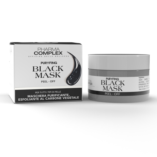 PHARMACOMPLEX Maschera Viso Purificante Detox con Carbone Attivo – 50 ml