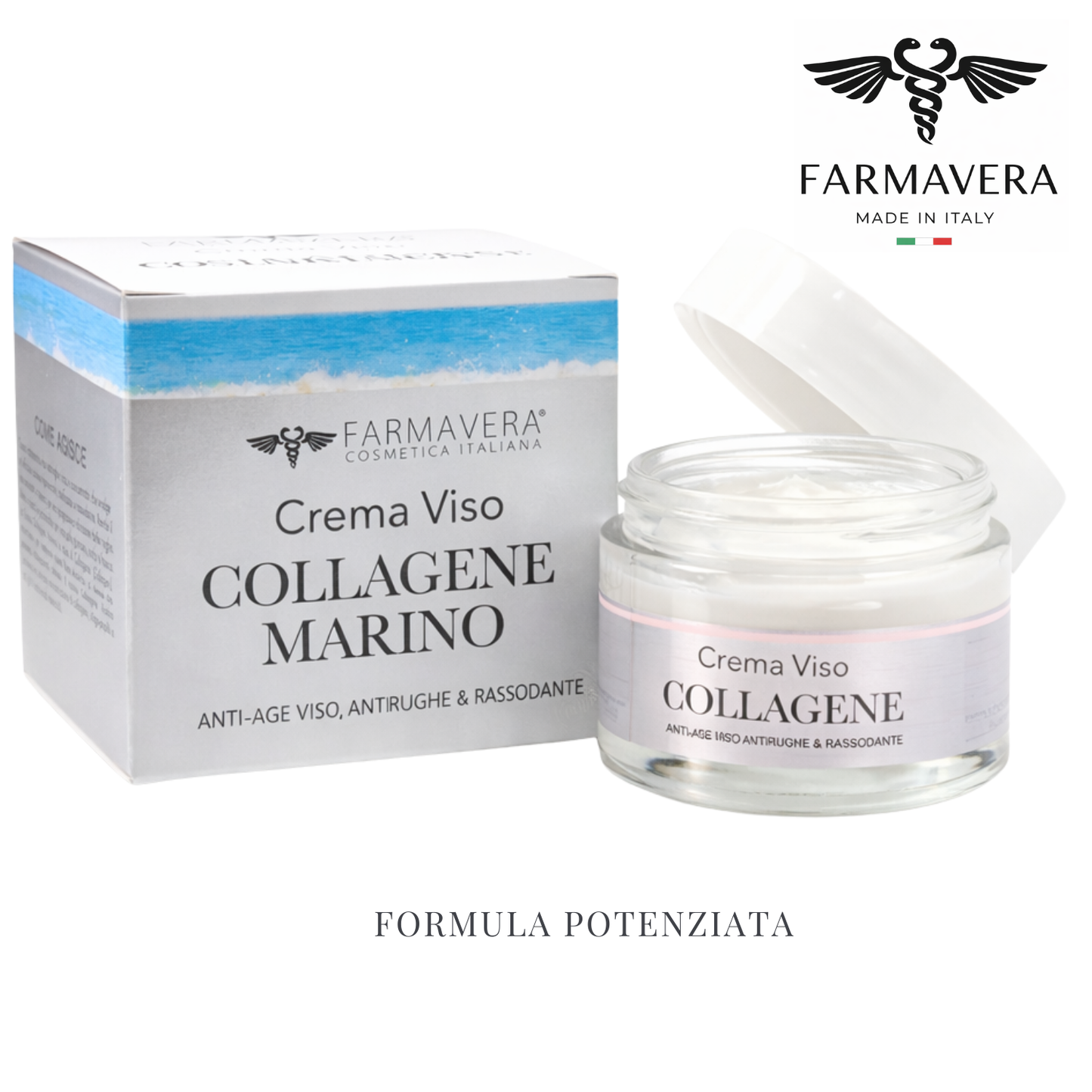 FARMAVERA Crema Viso Collagene Rimpolpante e Anti-Age – 50 ml