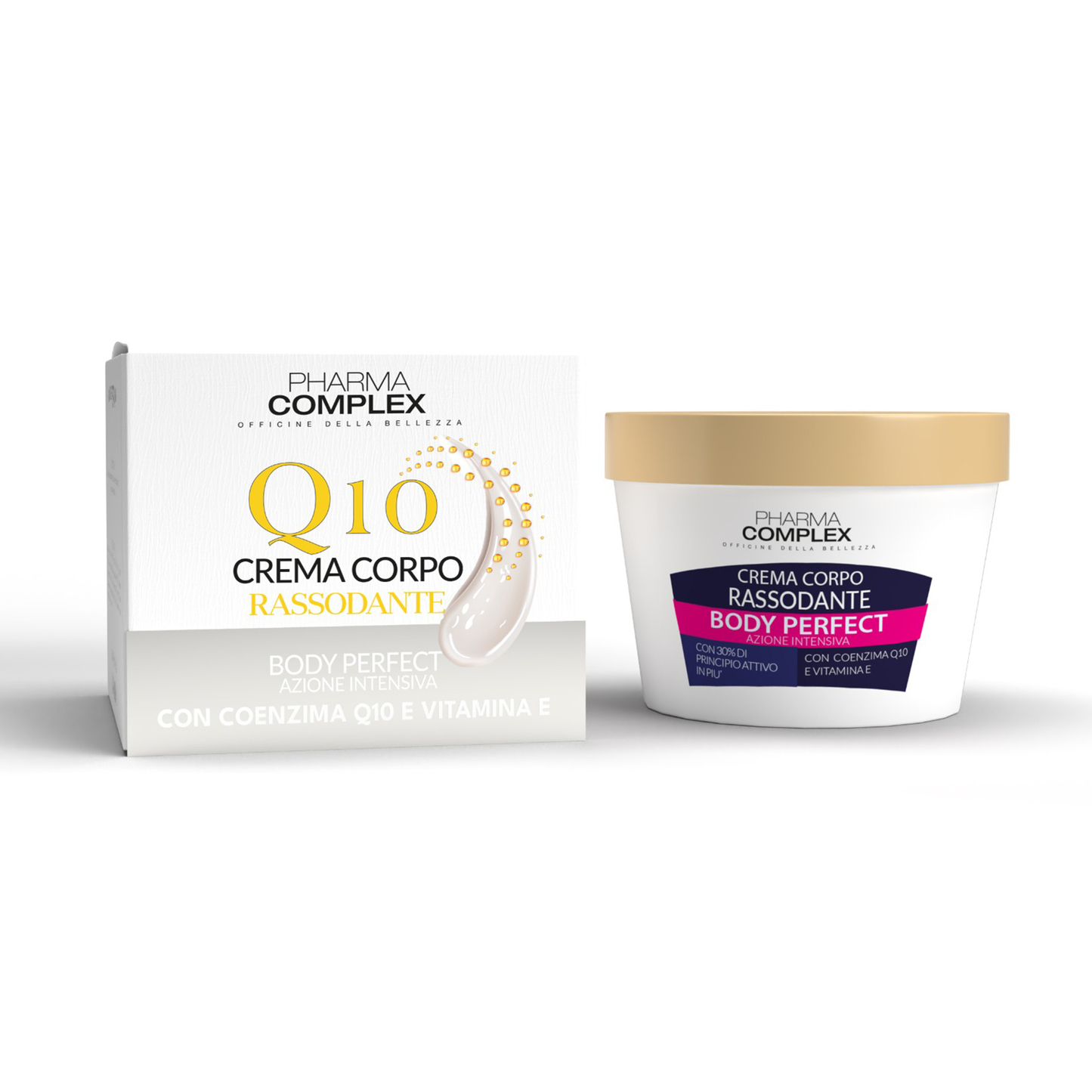 PHARMACOMPLEX Crema Corpo Rassodante con Coenzima Q10 e Effetto Tonificante – 250 ml
