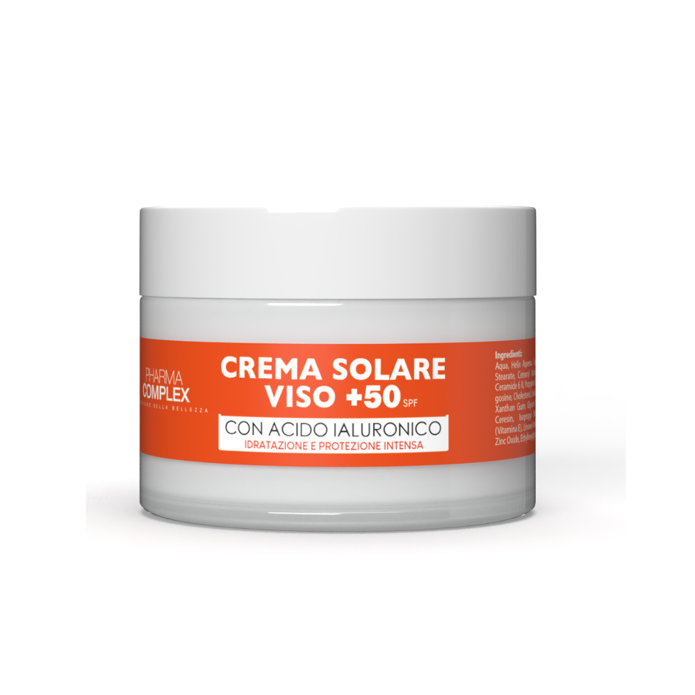 PHARMACOMPLEX CREMA VISO SOLARE CON ACIDO IALURONICO