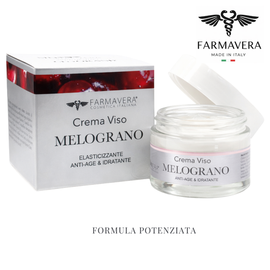 FARMAVERA Crema Viso Melograno Idratante Antiossidante e Rimpolpante – 50 ml