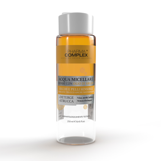 PHARMACOMPLEX Struccante Bifasico con Olio di Argan e Azione Delicata – 200 ml