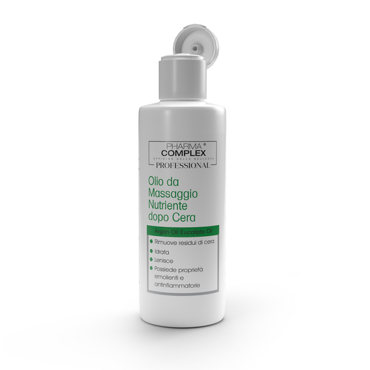 PHARMACOMPLEX Olio da Massaggio Nutriente Dopocera con Argan ed Eucalipto – 250 ml