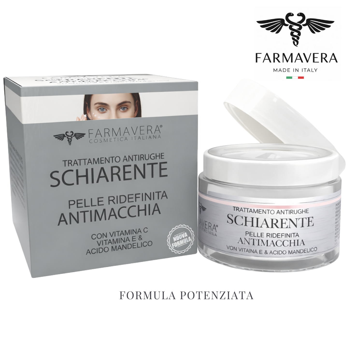 FARMAVERA Crema Viso Schiarente Uniformante Illuminante – 50 ml